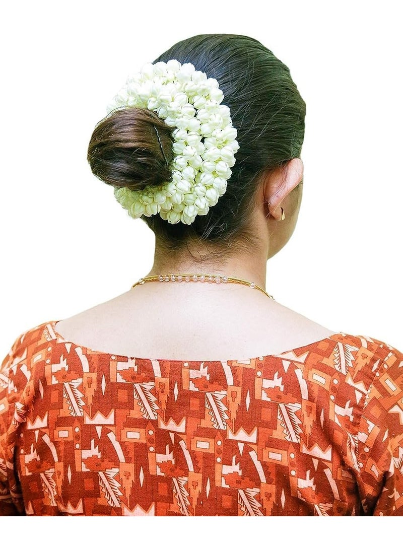 Jasmine Artificial Realistic Jasmine Gajra / Jasmine Garland Mullapoov Mala (85CM) with Real Jasmine Fragrance and Women Hair Accessory.  - Image 1