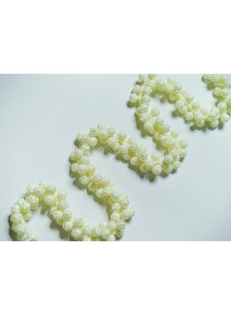 Jasmine Artificial Realistic Jasmine Gajra / Jasmine Garland Mullapoov Mala (85CM) with Real Jasmine Fragrance and Women Hair Accessory.  - Image 2