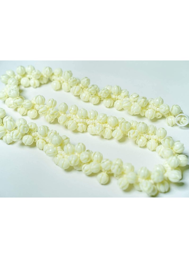 Jasmine Artificial Realistic Jasmine Gajra / Jasmine Garland Mullapoov Mala (85CM) with Real Jasmine Fragrance and Women Hair Accessory.  - Image 3