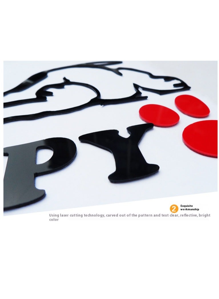 general 3D Cartoon Snoopy Wall Stickers for Kids Rooms Boys Gifts Through Wall Decals Home Decor Mural Multiple Specifications Available - Image 5