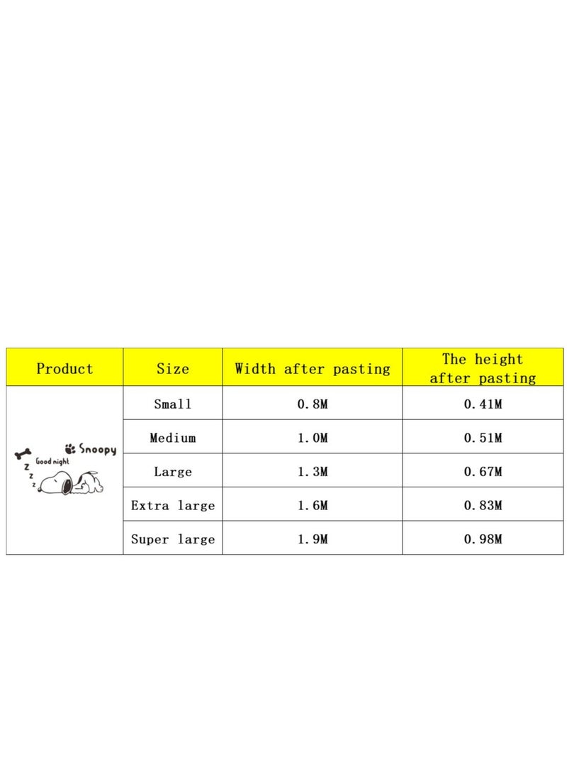 general 3D Cartoon Snoopy Wall Stickers for Kids Rooms Boys Gifts Through Wall Decals Home Decor Mural Multiple Specifications Available - Image 3