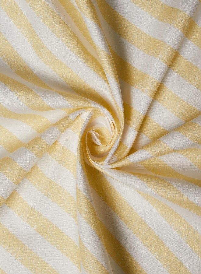 Rae Dunn Embroidered Sheet Set with Pillowcases, 4 Piece (Yellow Stripes, King (U.S. Standard)) - Image 4