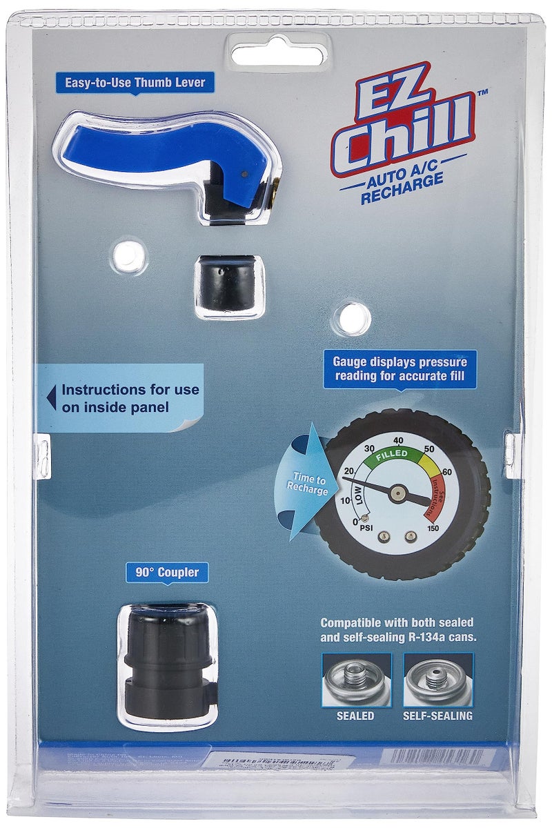 A/C Pro Car Air Conditioner Refrigerant Gauge and Hose by A/C Pro, EZ Chill Reusable AC Recharge Kit for Cars, Trucks,3 x 11 x 8 inches - Image 2