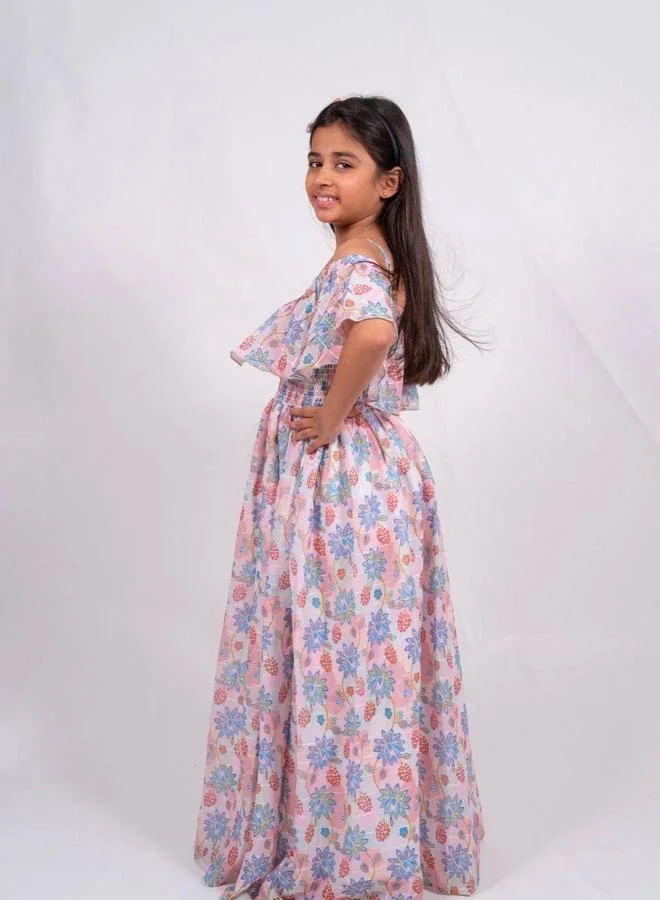 Maithili Maithili Printed A-Line Off Shoulder Maxi Dress