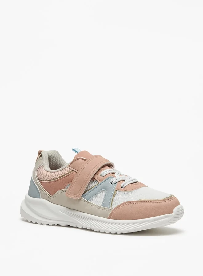 فلورا بيلا من شو إكسبرس Panelled Sneakers with Hook and Loop Closure