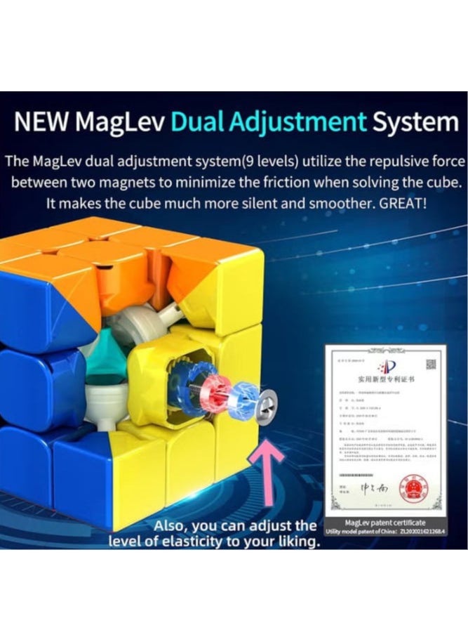 Generic - Qubershop Moyu RS3M 2021 Magnetic 3x3 Speed Cube, Maglev, Professional Enhanced Version 2020 (Pro Edition). - Image 1