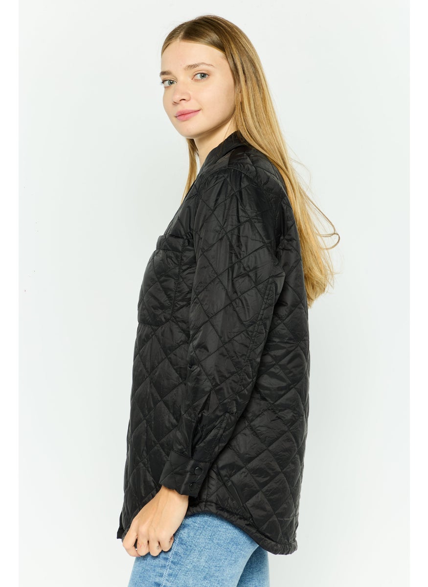 Women Long Sleeve Quilted Jacket, Black - pzsku/ZB1F7FF4DA6EF7ADD7824Z/45/_/1737642386/db3eed9b-bc46-466b-9d9c-e0a2b0c3c399