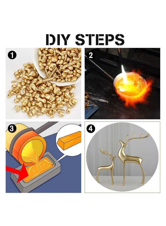 CHGCRAFT 260g Corrosion Resistant Brass for Casting Jewelry for Gold Jewelry Resistant Copper Casting for DIY Rings Necklaces Pendants - Image 5