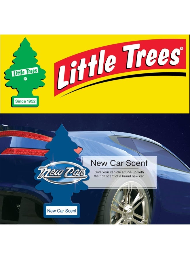 Little Trees Hanging Paper Car Air Freshener, New Car Scent | Long-Lasting Car Perfume & Odor Eliminator - Image 3