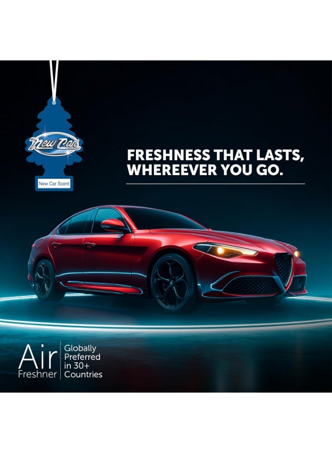 Little Trees Hanging Paper Car Air Freshener, New Car Scent | Long-Lasting Car Perfume & Odor Eliminator - Image 5