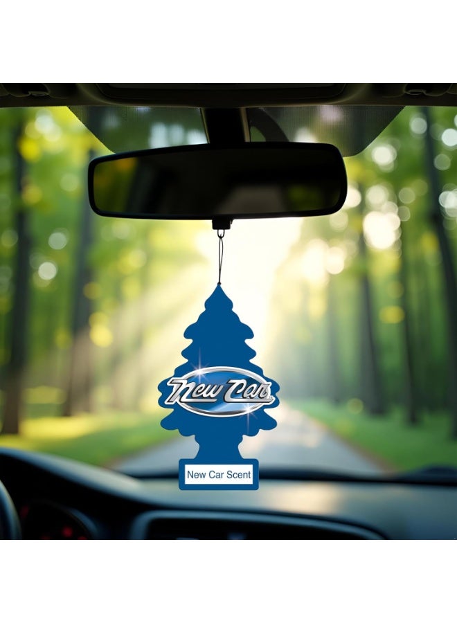 Little Trees Hanging Paper Car Air Freshener, New Car Scent | Long-Lasting Car Perfume & Odor Eliminator - Image 4