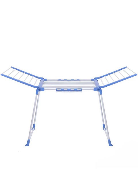 Multifunctional Floor-Standing Clothes Drying Rack Wing-Shaped Foldable Drying Rack