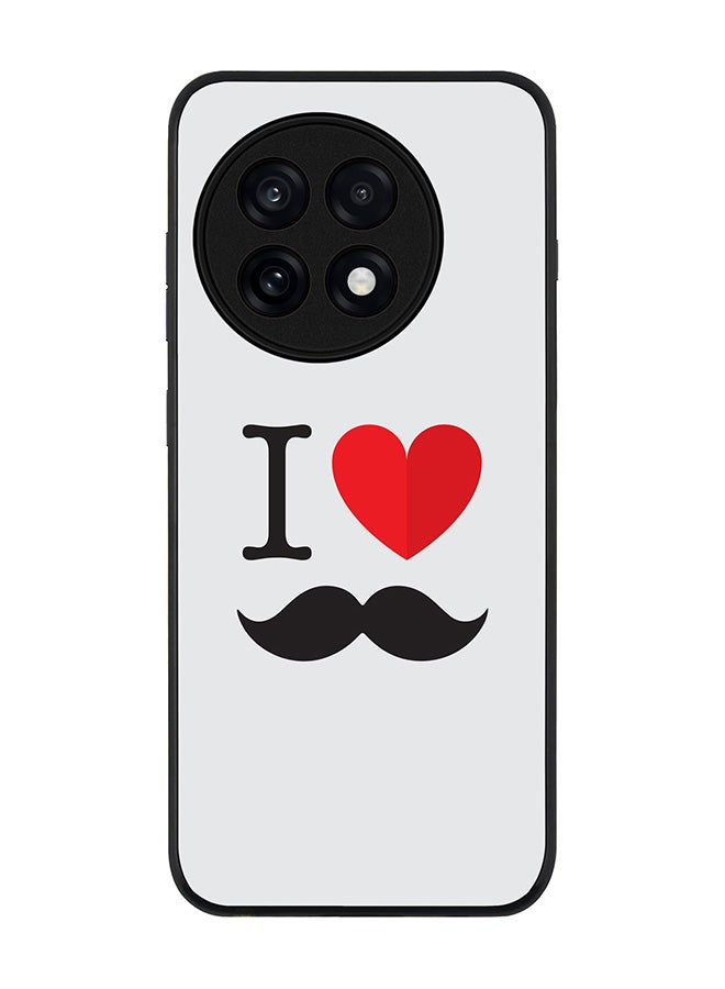 Stylizedd For OnePlus 13R / Ace 5 Pro Case,Slim fit Camera Protection, Shockproof Thin Phone cover  - I Love Moustashe