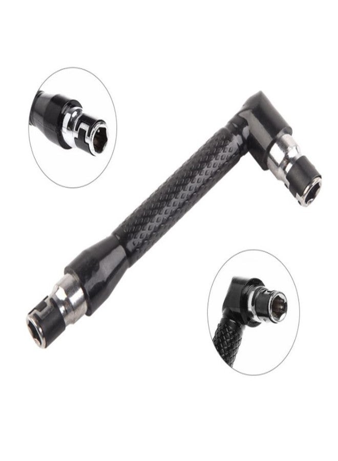 Cuifati L-Shaped Wrench,L-Shape 1/4 Inch Hex Socket Wrench Double Head with Various Screwdriver Bits Hand Tool,Double-headed L-shaped Socket Wrench Extension Handle Screwdriver - Image 2