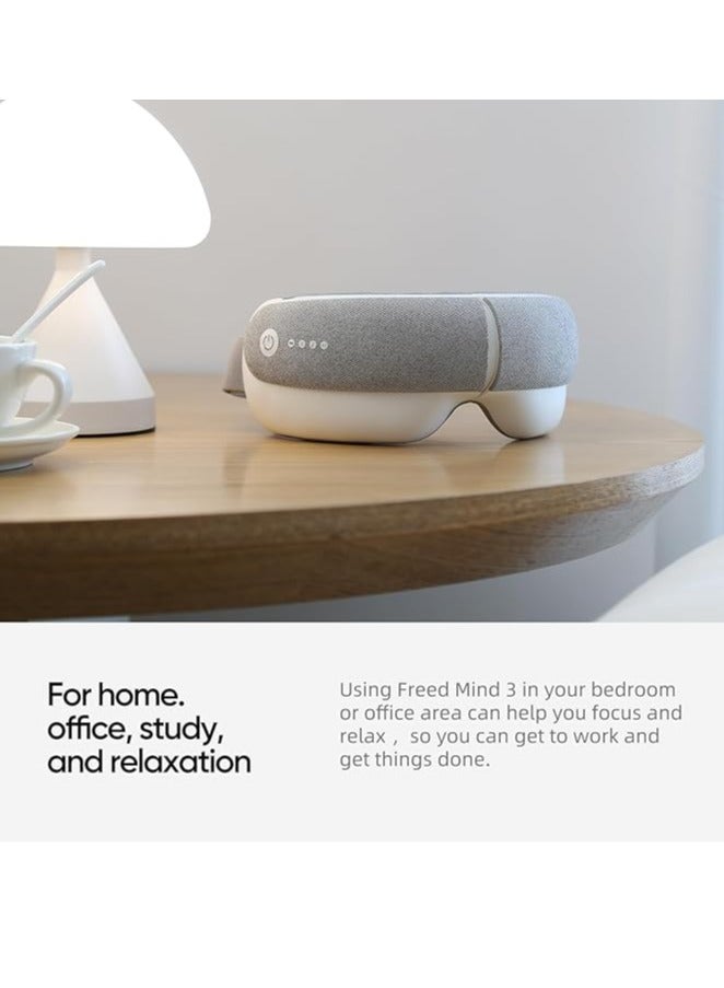 جهاز تدليك العين، جهاز تدليك العين للتأمل مع الحرارة والاهتزاز، 5 أوضاع، قناع العين الساخن لتخفيف الصداع النصفي مع موسيقى البلوتوث، استرخاء لتقليل إجهاد العين وجفاف العين وتحسين النوم، هدايا للنساء - Image 4