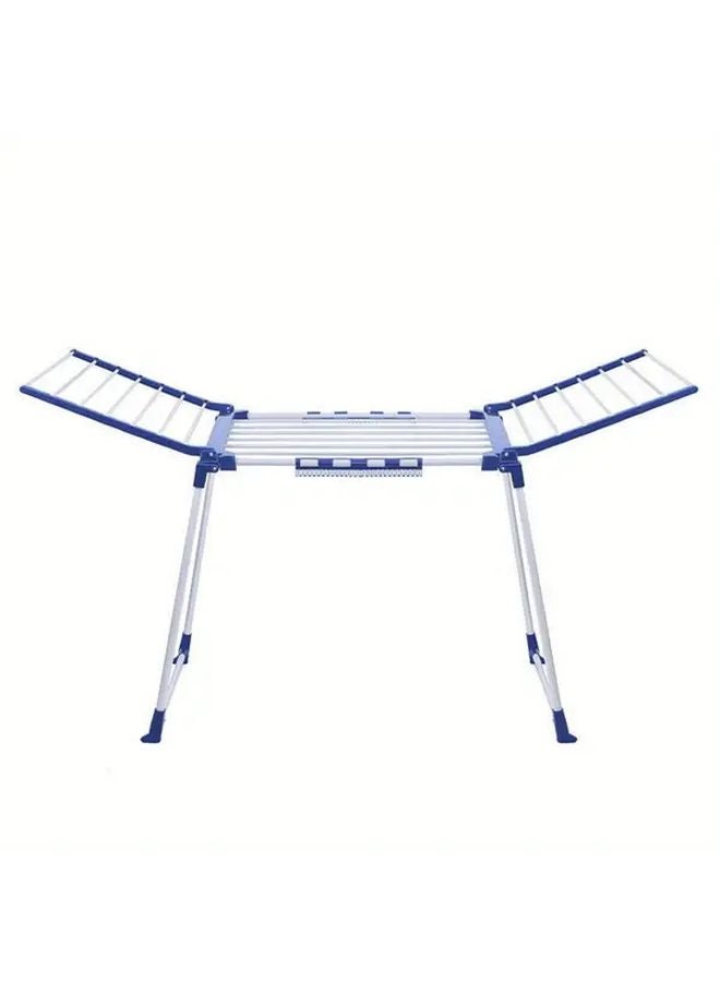 Type A Foldable Floor Clothes Drying Rack Dual Wing Balcony Towel Hanger Indoor Outdoor Laundry Shoe Storage - Image 5