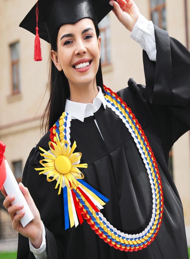 Gosodeny 48" Philippines Graduation Leis Graduation Ribbon Lei Class of 2026 Graduation Braided Necklace Handmade Filipino Congrats Graduation Gift Graduates Lei for College Student School Grad Party Supplies - Image 3