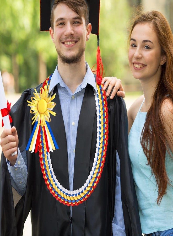 Gosodeny 48" Philippines Graduation Leis Graduation Ribbon Lei Class of 2026 Graduation Braided Necklace Handmade Filipino Congrats Graduation Gift Graduates Lei for College Student School Grad Party Supplies - Image 4
