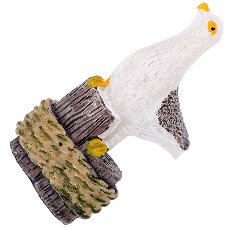 4PCS Resin Seagull Bird Figurines Coastal Garden Sculpture Outdoor Home Decor - Image 2