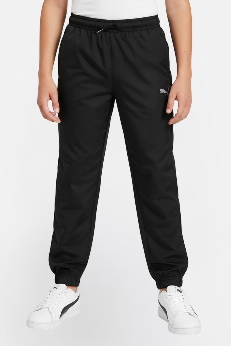 PUMA سروال رياضي للأطفال الأولاد مناسب للتدريب، أسود - Image 1