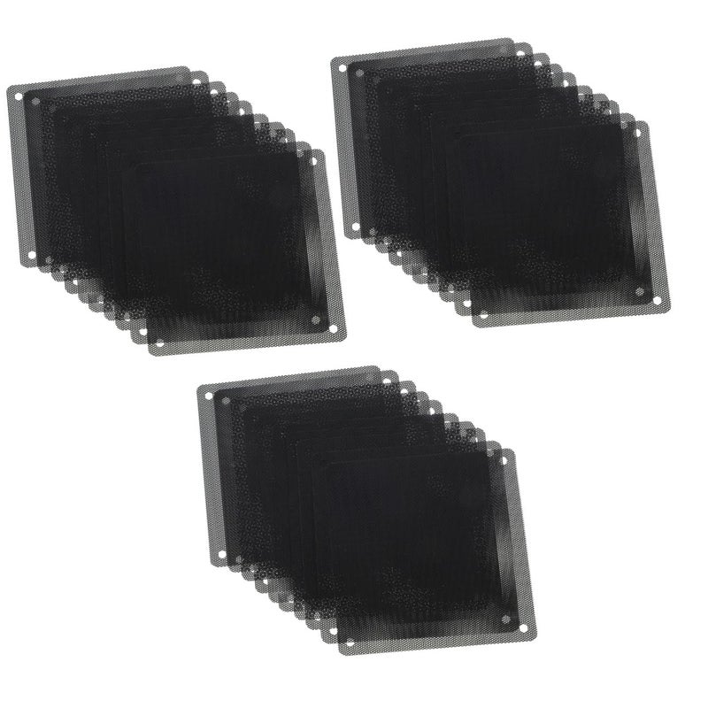 Black PC Fan Dust Filter Mesh 12x12cm 3pcs Computer Case Cooler Cover Hardware - Image 2