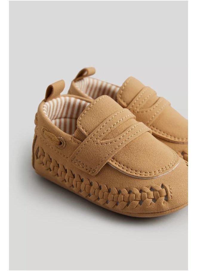 mothercare Tan Boat Pram Shoes  - Image 1