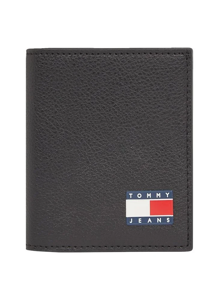 تومي جينز Logo Heritage Leather Slim Wallet