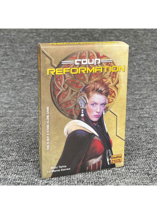 النسخة الإنجليزية من لعبة COUP، التحول السياسي، لعبة ألغاز تمردية، لعبة لوحية، لعبة ورق، لعبة شطرنج عادية