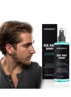 CARVENCHY Sea Salt Spray for Hair Men - Hair Texturizing Spray with Kelp, Aloe Vera and Red Algae Extract - Surf Spray to Add Volume and Texture Sea Salt Spray for Men Beach Hair Spray - 8oz  - Image 1