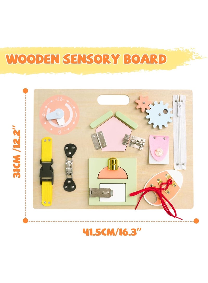 Factory Price مجموعة لوح مشغول خشبي للأطفال أندرو 12 في 1 بسعر المصنع - Image 3