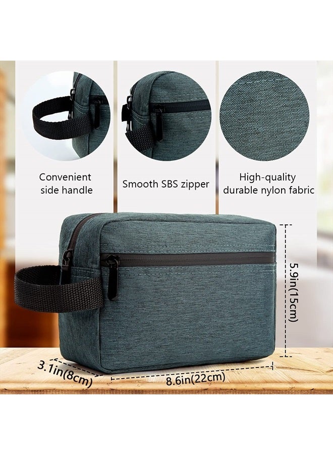 FUNSEED Travel Toiletry Bag for Women and Men, Water-resistant Shaving Bag for Toiletries Accessories, Foldable Storage Bags with Divider and Handle for Cosmetics Toiletries Brushes Tools (Gray) - Image 5