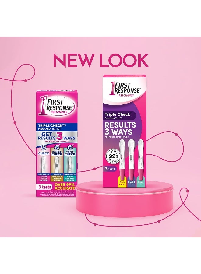 FIRST RESPONSE Triple Check Pregnancy Test Kit, 3 Test - Image 2