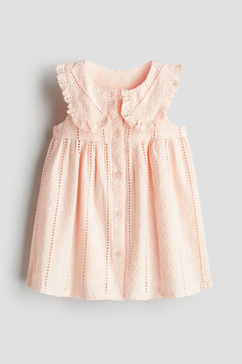 H&M Embroidery-detail cotton dress