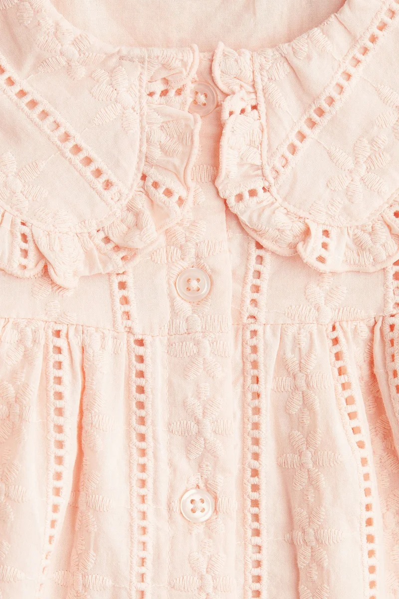 H&M Embroidery-detail cotton dress