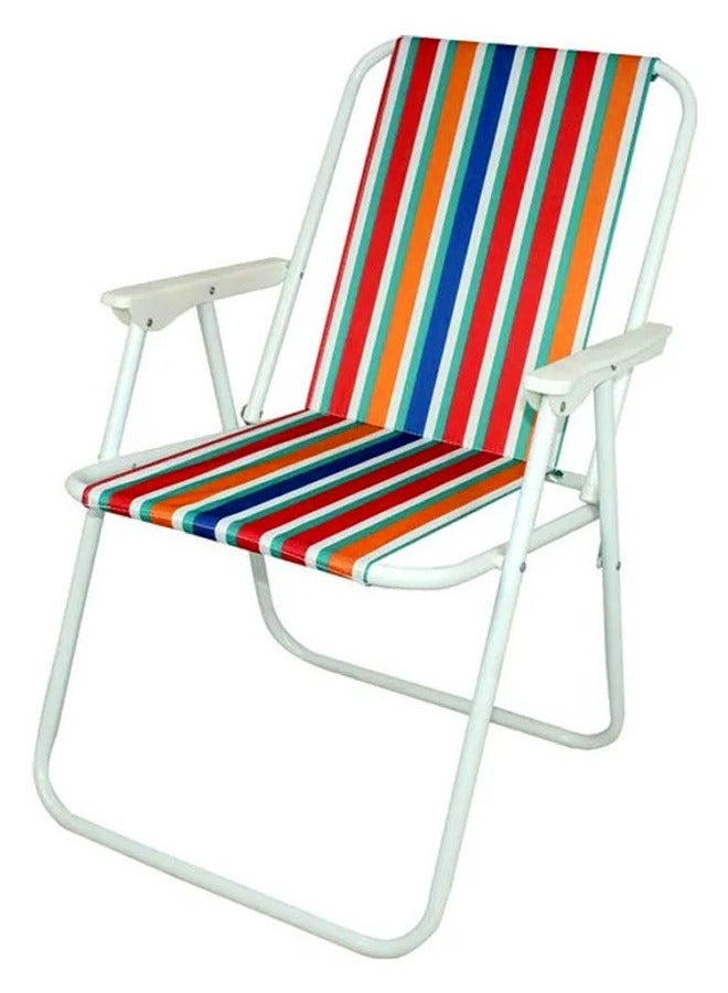 كادي ون كرسي محمول كبير كرسي شاطئ خفيف الوزن يدعم حتى 100كغم كراسي الحديقة للاستخدام الخارجي 25x59x50سم - Image 1