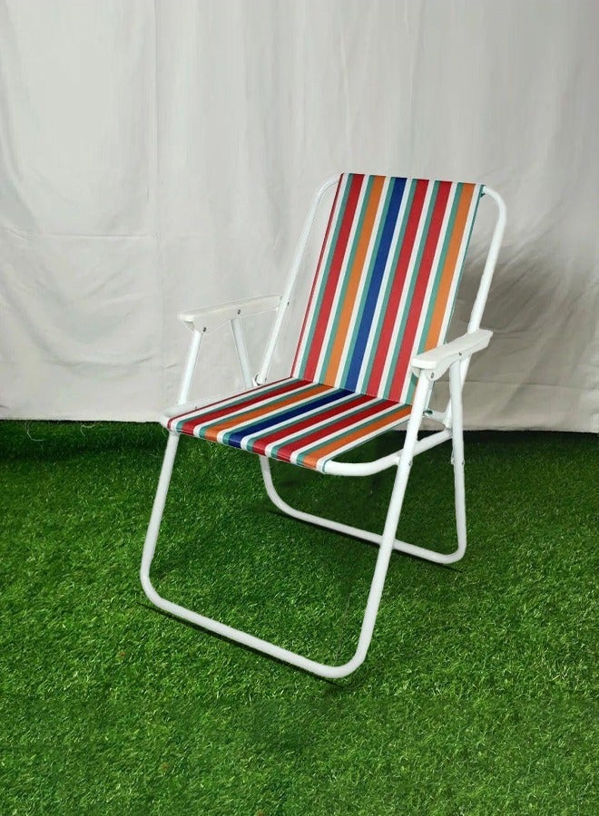 كادي ون كرسي محمول كبير كرسي شاطئ خفيف الوزن يدعم حتى 100كغم كراسي الحديقة للاستخدام الخارجي 25x59x50سم - Image 3