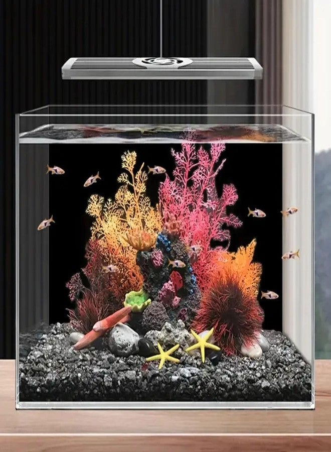 ملصق حوض أسماك VAYINATO Petzlifeworld بخلفية سوداء | تصميم لاصق | سهل التركيب على حوض الأسماك (30 × 60 سم) - Image 2