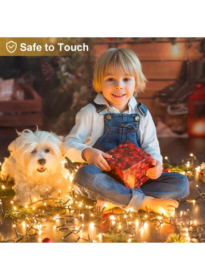 Necomi 100 LED Fairy Lights, String Lights, Battery-Powered Flashing Lights, 10 Meters, 8 Modes, Suitable for Indoor/Outdoor Weddings, Parties, Gardens, Home Decor (Warm White) - Image 4