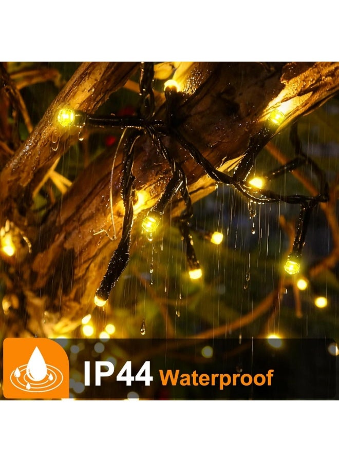 Necomi 100 LED Fairy Lights, String Lights, Battery-Powered Flashing Lights, 10 Meters, 8 Modes, Suitable for Indoor/Outdoor Weddings, Parties, Gardens, Home Decor (Warm White) - Image 5