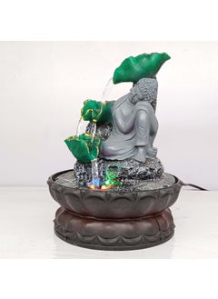 SPLICE SPLICE Buddha Tabletop Waterfall Fountain Meditation Relaxing Indoor Decoration Zen Fountain for Home Office Bedroom Decoration Buddha JI MultiColor  - Image 4