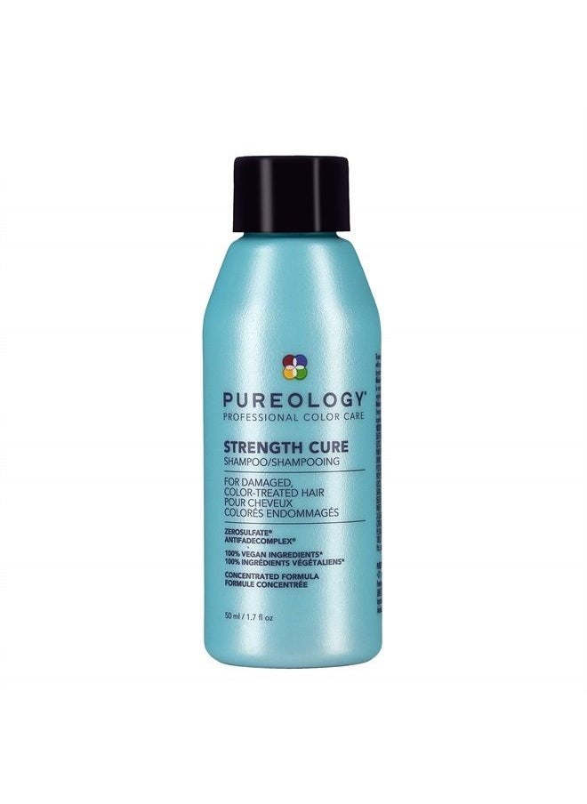 PUREOLOGY Strength Cure Shampoo for Damaged & Color-Treated Hair, 1.7 Fl Oz  - Image 1