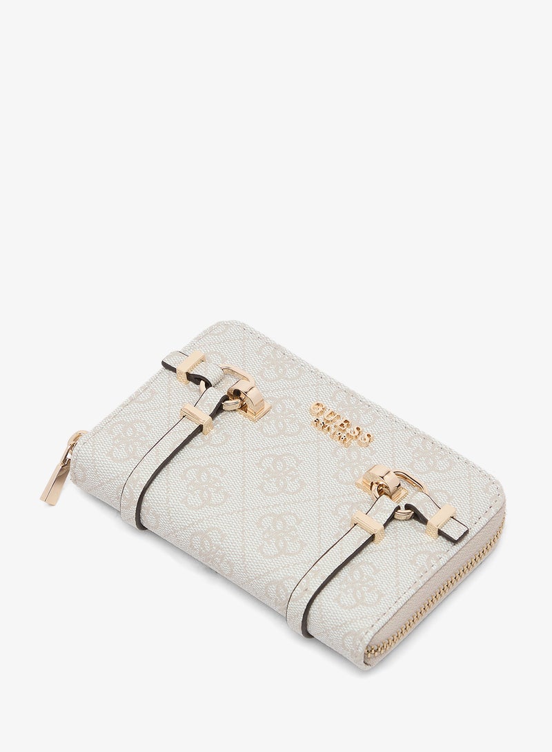 GUESS Leona Logo Medium Zip Around Bi-Fold Wallet - Image 2
