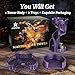 AUSPDICE Dice Tower Castle Retro DND Dice Rolling Tower and Tray for Dungeons and Dragons RPG Tabletop Games Metallic Purple Color - Image 4