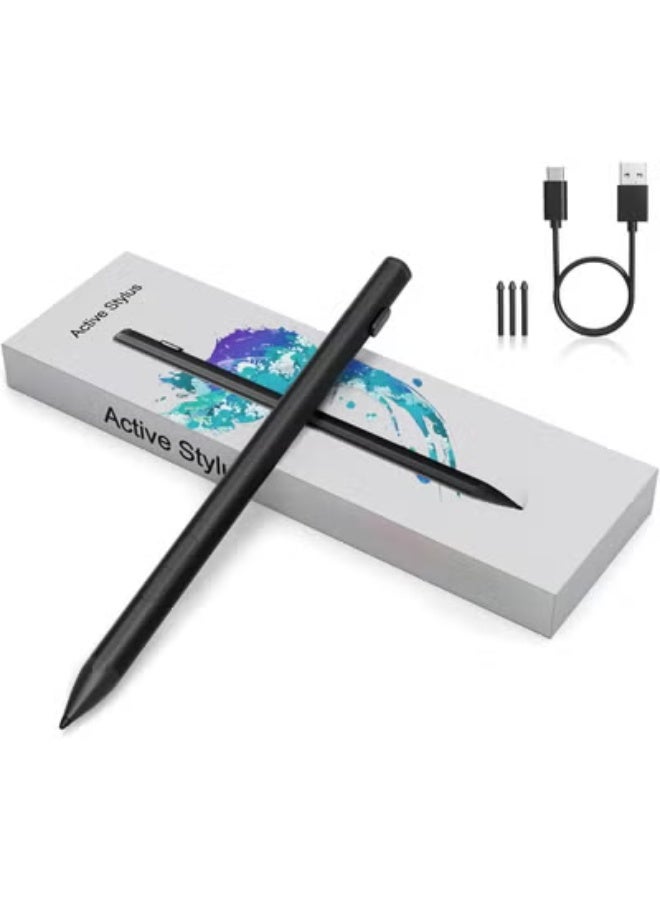 High-Precision Surface Stylus Pen - 4096 Pressure Sensitivity & Palm Rejection Digital Pencil for Surface Pro 11/9/8/7/X, Surface Go, Laptop, and Book (Black) - Image 1