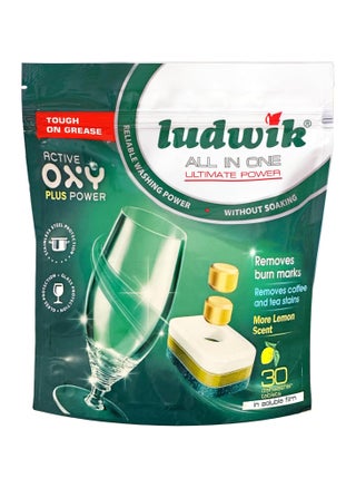 Ludwik All-in-One Dishwasher Tablets with Lemon Extract, 30 Tablets - pzsku/ZB1F9832BD9C25DB478B2Z/45/1745848695/a78ef8a8-77d4-455b-8c4b-76a45b96d9d9