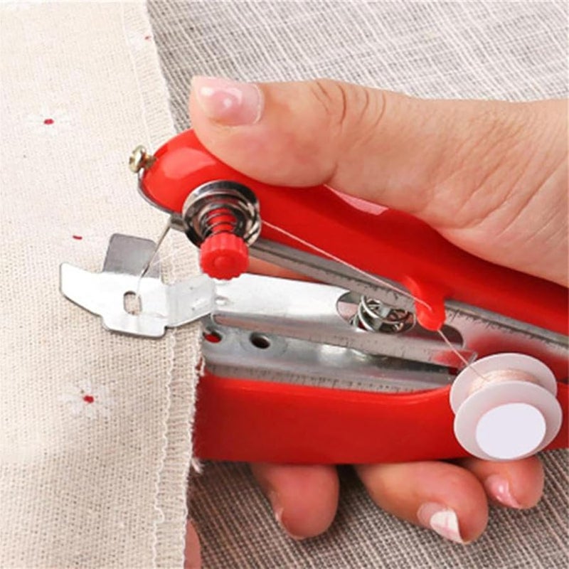 Mini Handheld Sewing Machine Portable Manual Tool for Silk Curtains Clothing Beginners - Image 3