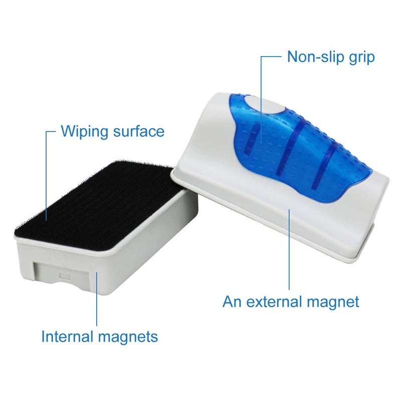Jasonwell Magnetic Aquarium Fish Tank Glass Algae Glass Cleaner Scrubber Floating Clean Brush(XL) - Image 3