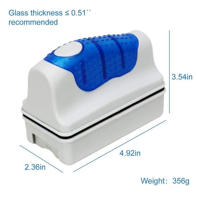 Jasonwell Magnetic Aquarium Fish Tank Glass Algae Glass Cleaner Scrubber Floating Clean Brush(XL) - Image 4
