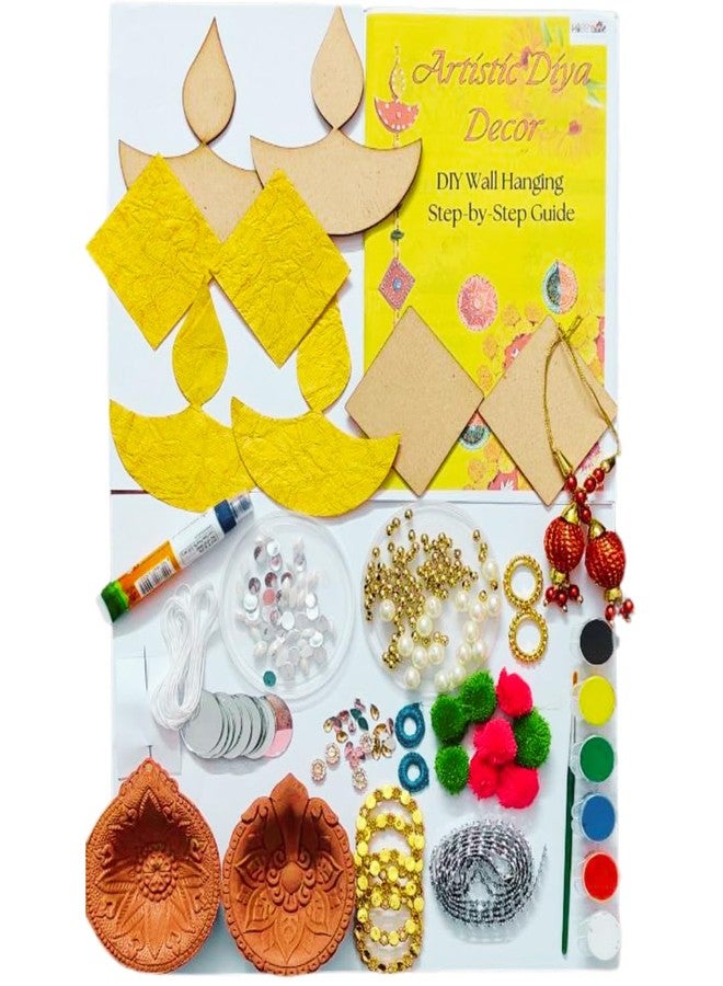مجموعة ديكور ضياء فنية من HOBBYHUT® DIY | مجموعة الرسم والتعليق على الحائط من ديا | ديكور منزلي احتفالي مصنوع يدويًا - Image 2
