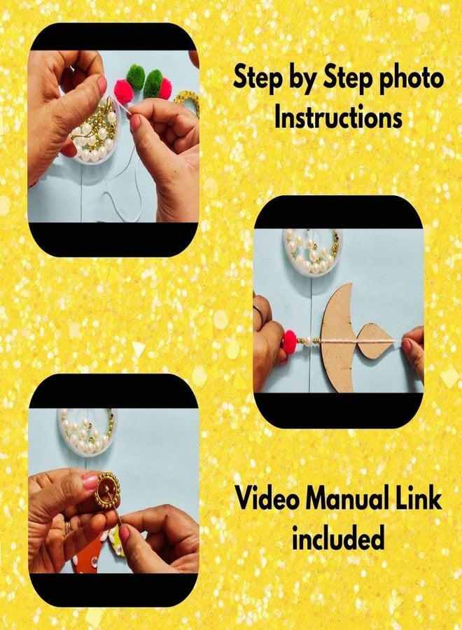مجموعة ديكور ضياء فنية من HOBBYHUT® DIY | مجموعة الرسم والتعليق على الحائط من ديا | ديكور منزلي احتفالي مصنوع يدويًا - Image 5
